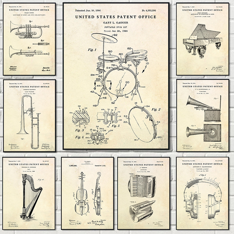 Picture Of Musical Instrument - Instrumenty klasyczne skrzypce fortepian akordeon gitara
