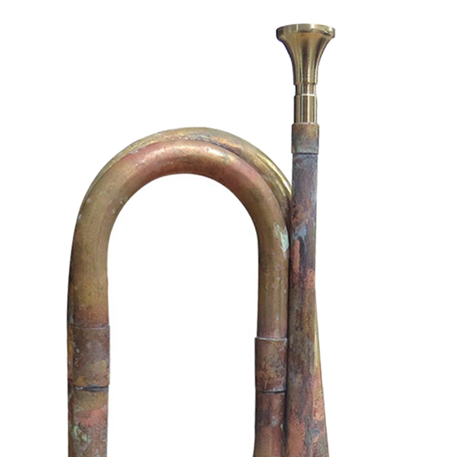 Musical Instrument Bugle - Trąbka marszowa z ustnikiem, długość 12,60