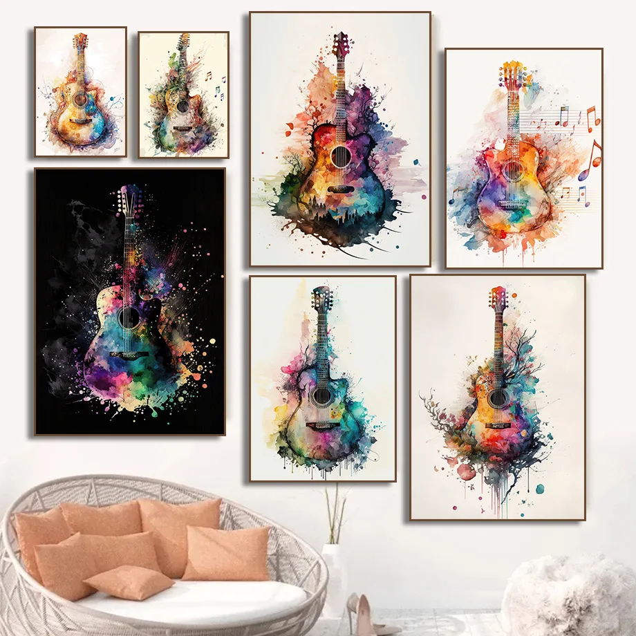 (Bez ramy) Plakat z motywem gi – Picture Of Musical Instrument recenzja i cena