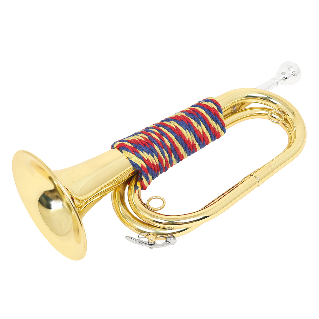 Mini trąbka Bb, mosiężna, złot – Musical Instrument Bugle recenzja i cena