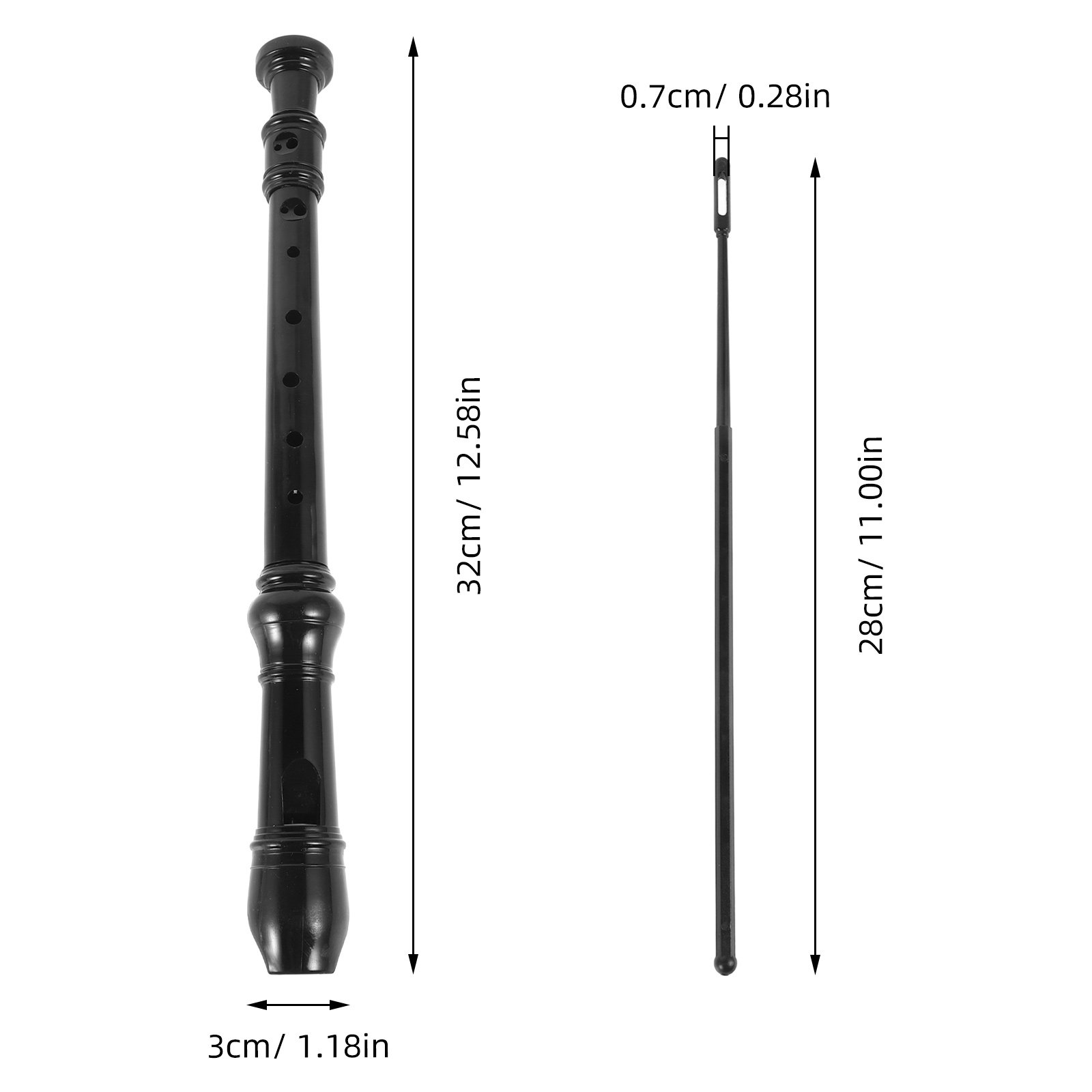 Mała fletka sopranowa z 8 otwo – Soprano Recorder Plastic recenzja i cena