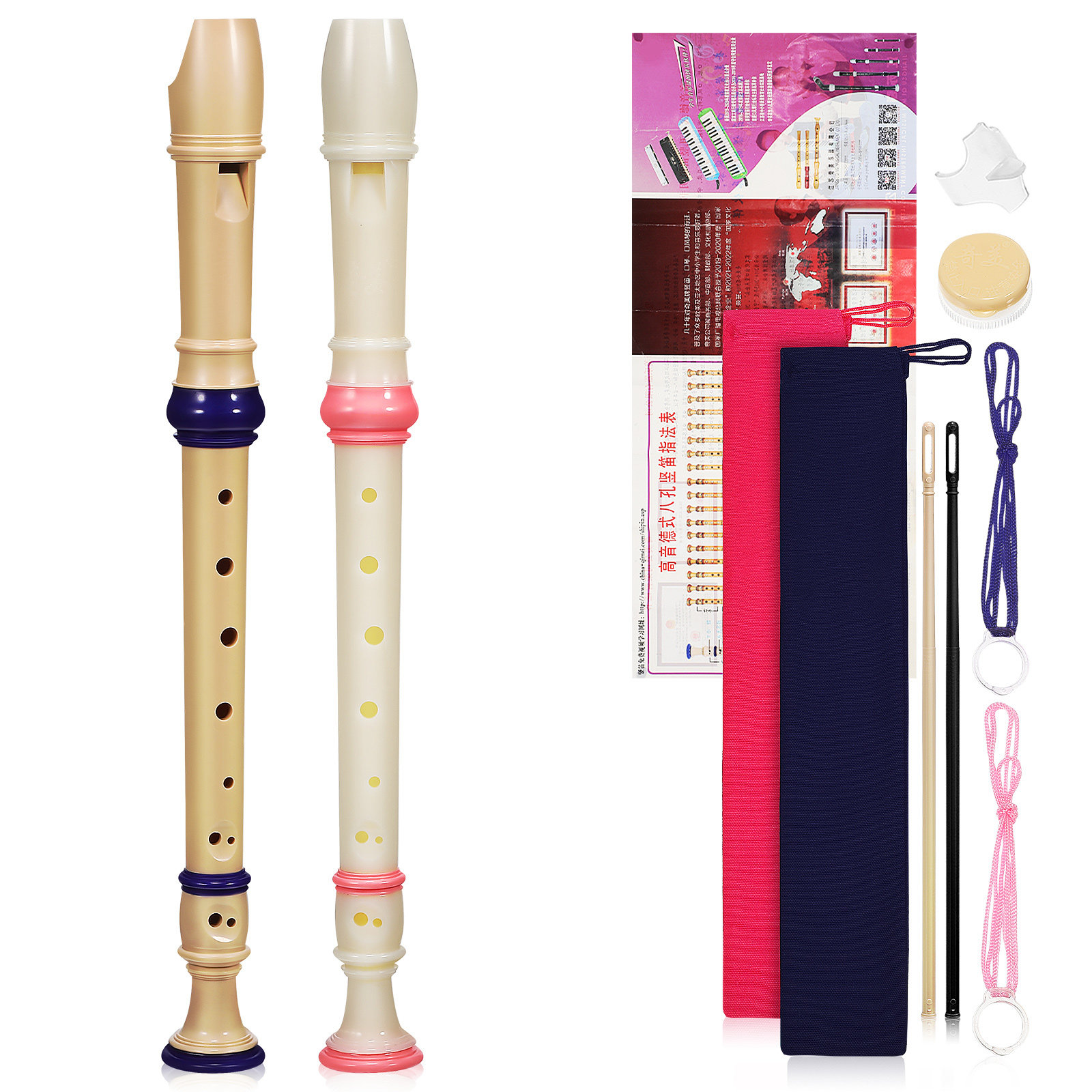2 sztuki wysokiej jakości flet – Soprano Recorder Plastic recenzja i cena